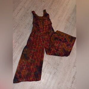 Tie-Dye Wide Leg Jumpsuit